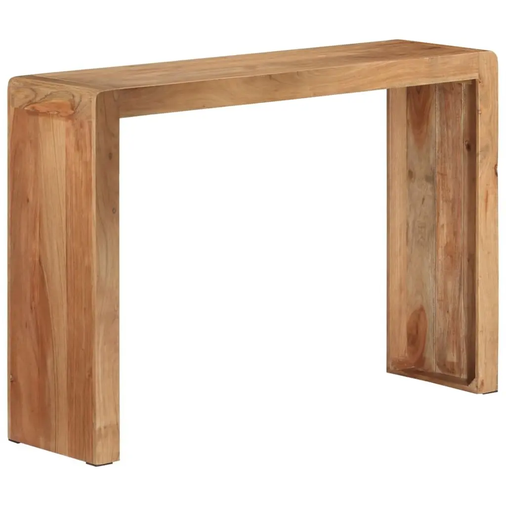 Console Table Brown 110x30x76 cm Solid Acacia Wood Rustic Hallway Accent