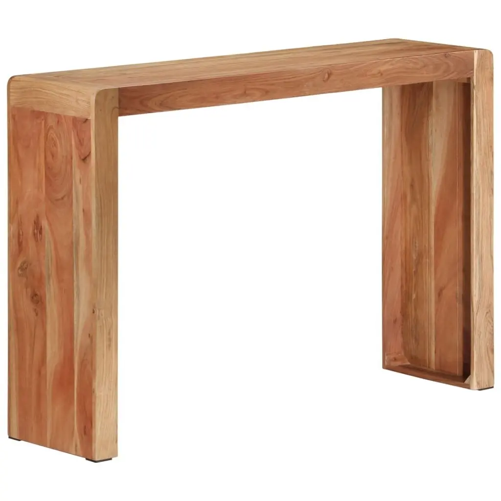 Console Table Brown 110x30x76 cm Solid Acacia Wood Rustic Hallway Accent