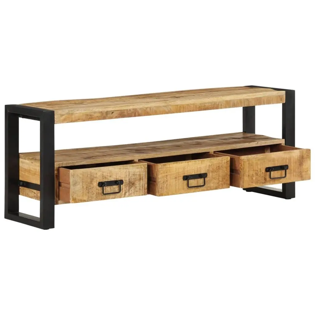 Solid Wood TV Cabinet 120x30x45 cm Brown