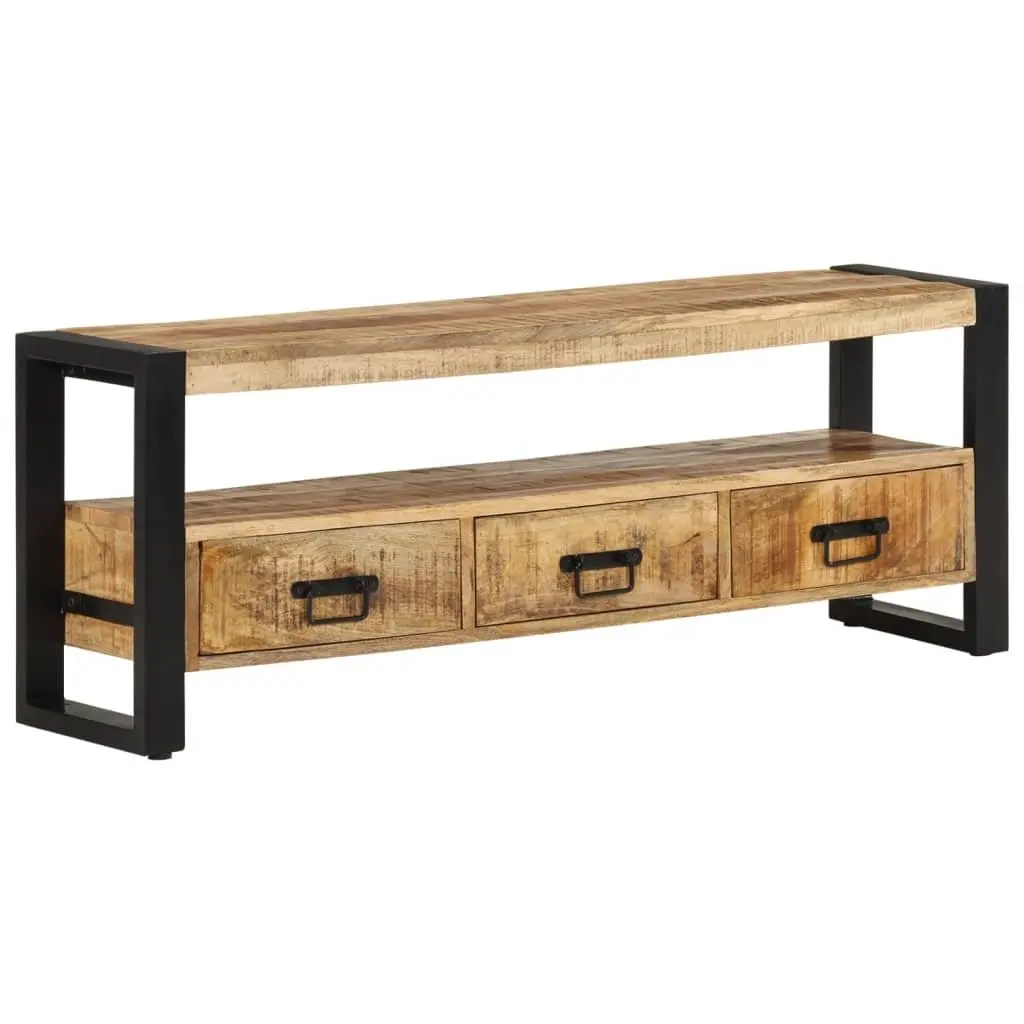 Solid Wood TV Cabinet 120x30x45 cm Brown