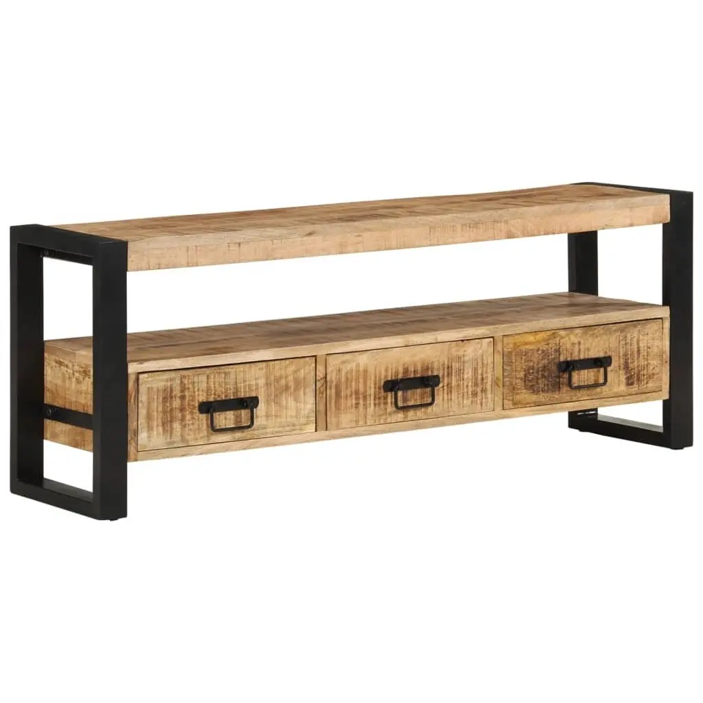 Solid Wood TV Cabinet 120x30x45 cm Brown