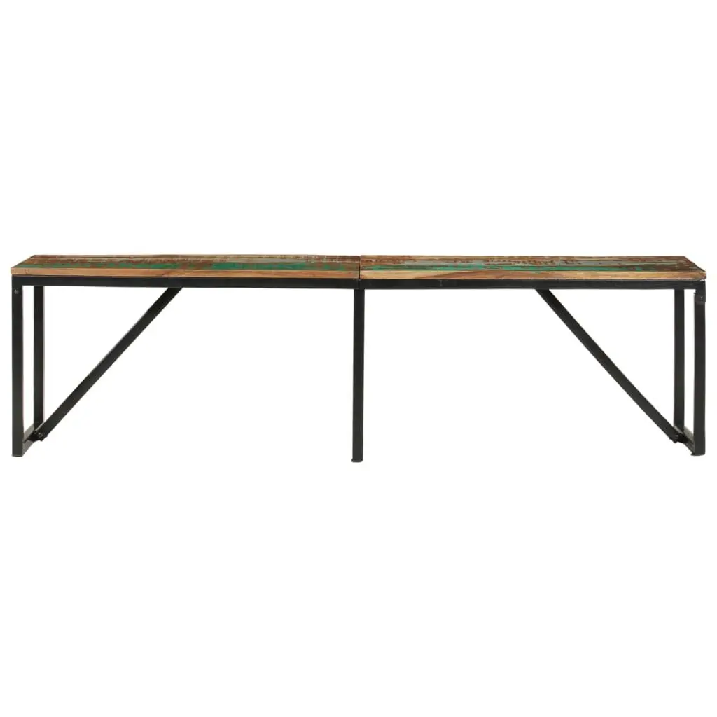 Industrial Bench Brown 160x35x46 cm Solid Reclaimed Wood with Powder-Coated Iron Frame