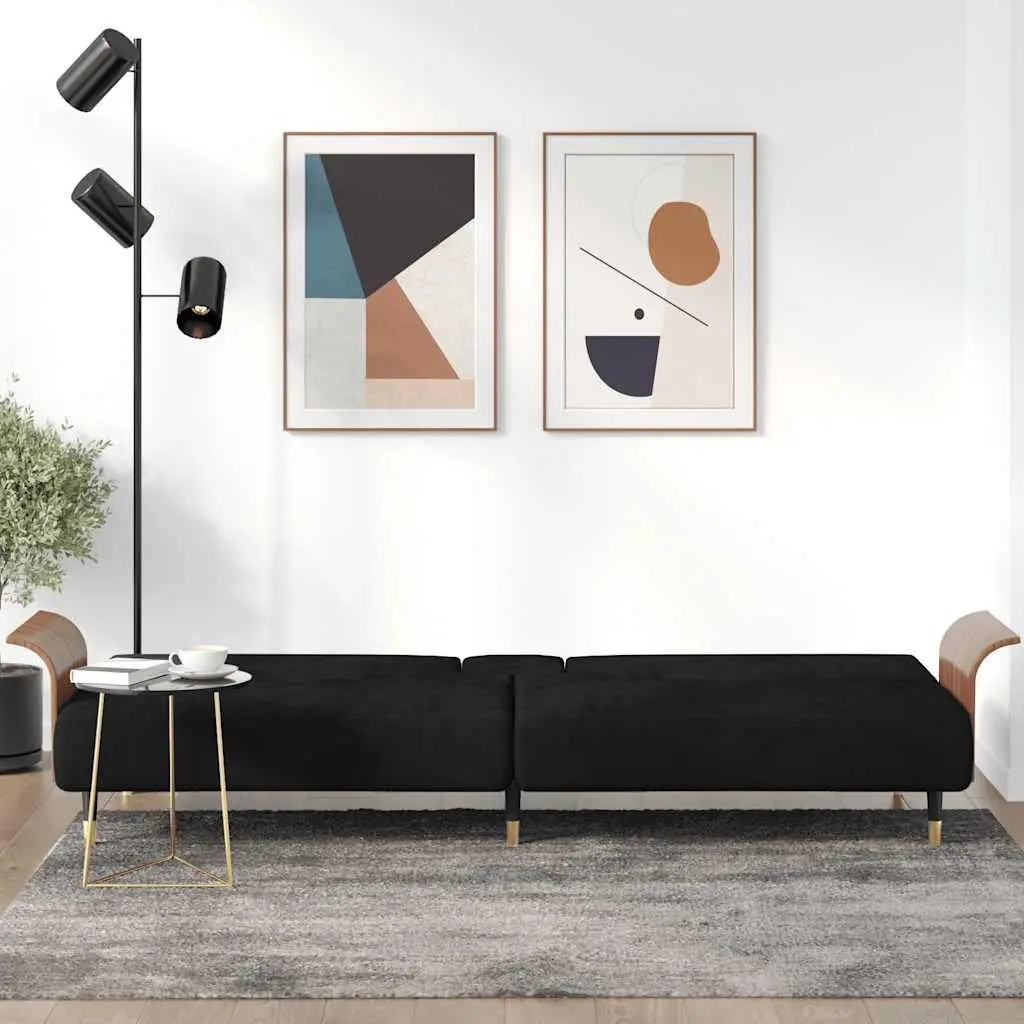 Sofa Bed with Adjustable Backrest and Foldable Table