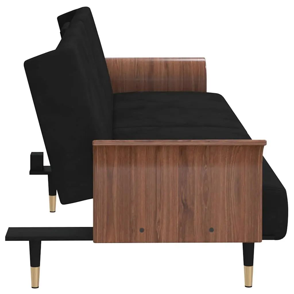 Sofa Bed with Adjustable Backrest and Foldable Table