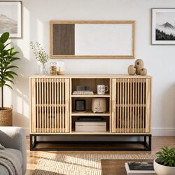 Brown Sideboard Cabinet — Simple Yet Functional 105x30x65cm