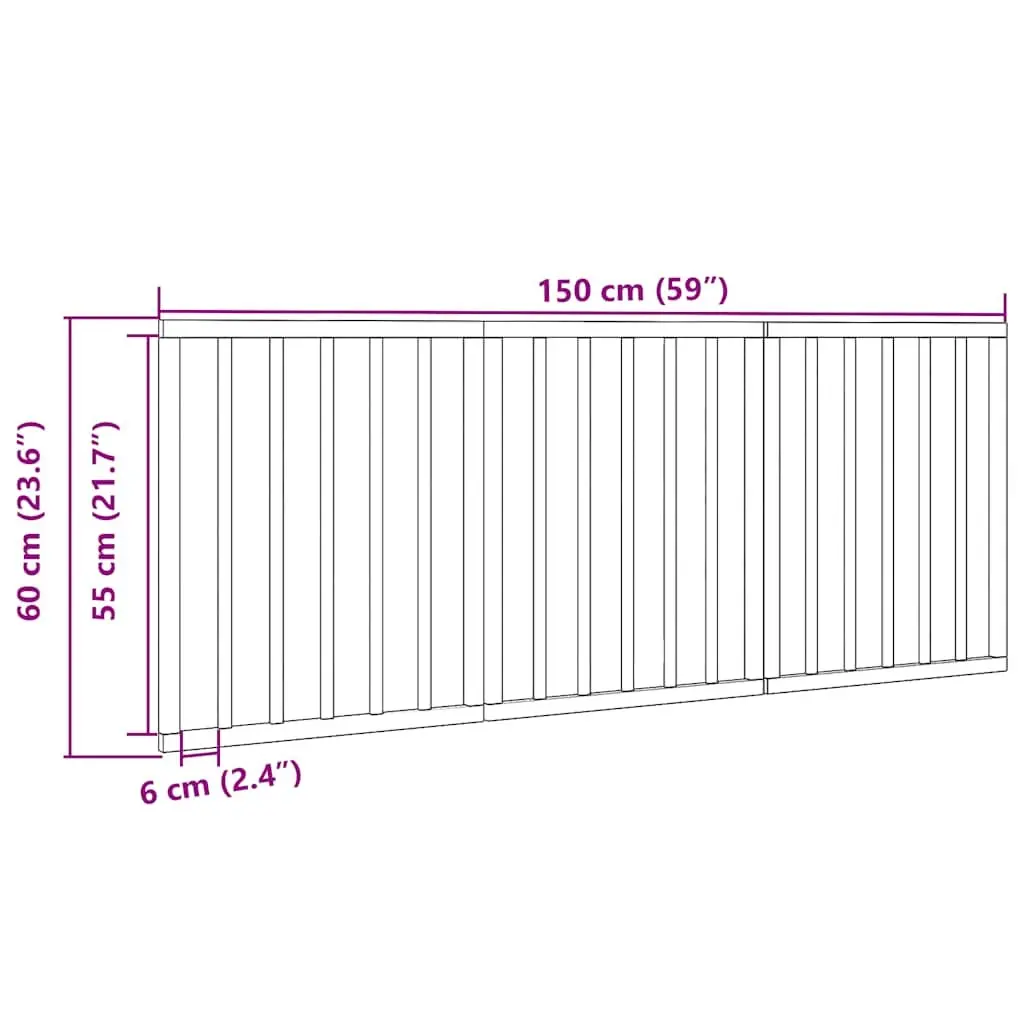 Dog Gate White 150cm Foldable 3 Panels Poplar Wood Pet Safety Barrier
