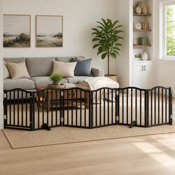 Your Solution: Foldable Dog Gate 300cm in Black