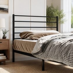90 cm Black Metal Headboard - Strong and Stylish