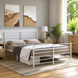 Metal Bed Frame 135x190 cm – Strong and Stylish