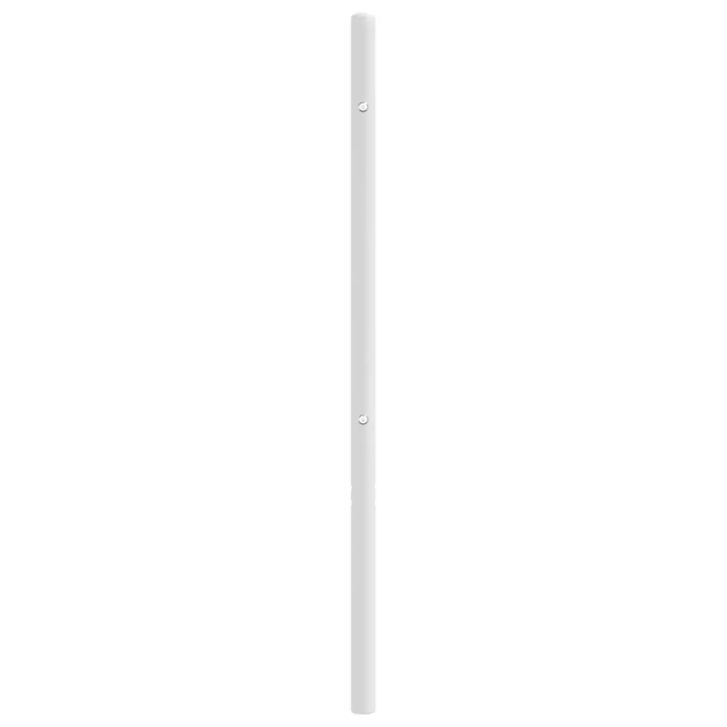Metal Headboard White 107cm Powder-coated Steel Sturdy Legs