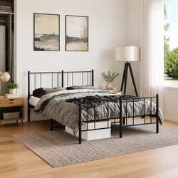 Metal Bed Frame 150x200 cm