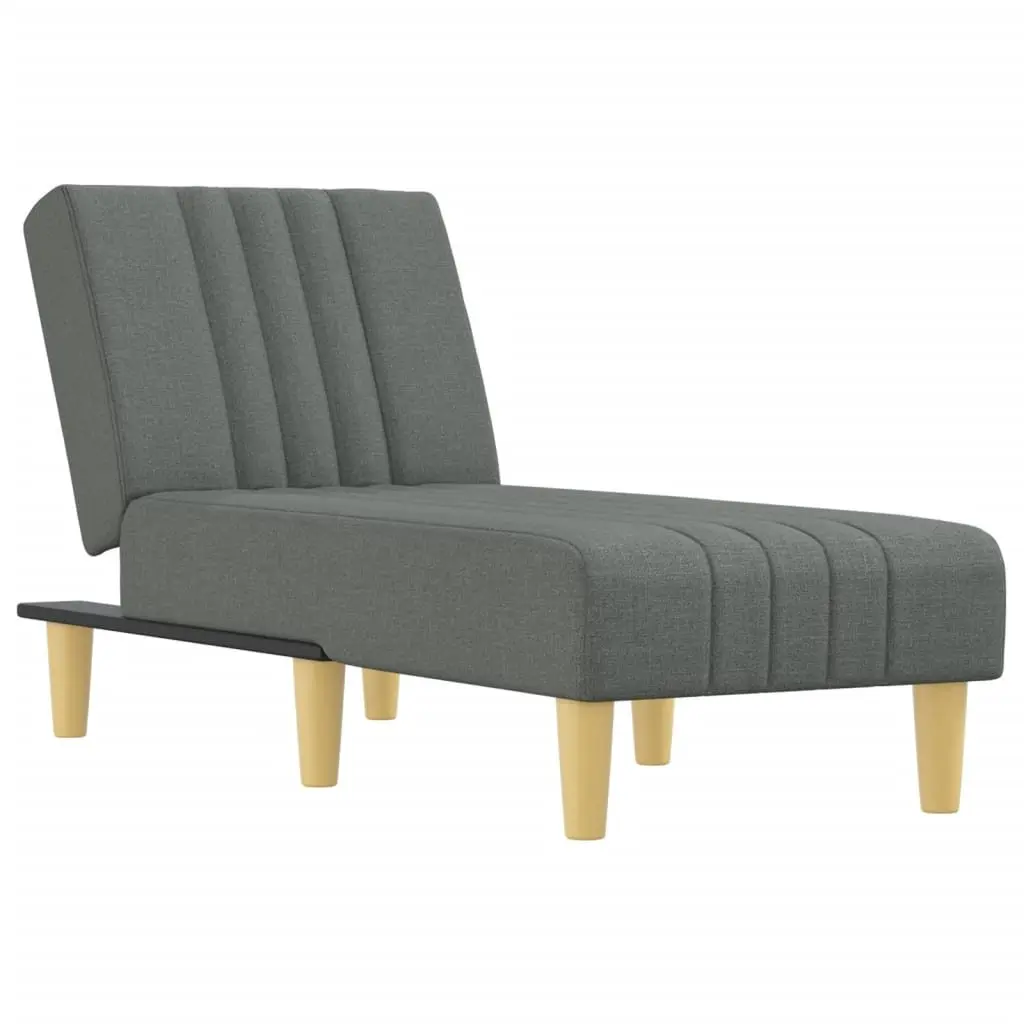 Chaise Longue Grey 3 Position Convertible Relaxation Seat