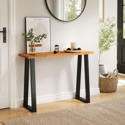 Console Table Live Edge Solid Wood Acacia Side Table Hallway Entryway