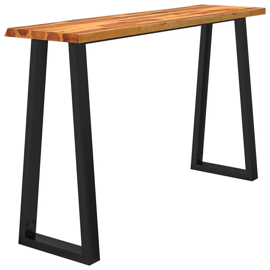 Console Table Live Edge 140x40x80cm Solid Wood Acacia Brown Hallway Display
