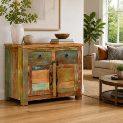 Solid Wood Reclaimed Sideboard: Quality Storage Solution
