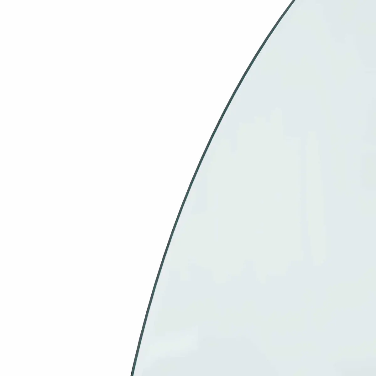 Fireplace Hearth Pad Transparent Tempered Glass 800 x 500 mm Heat Resistant Floor Protection