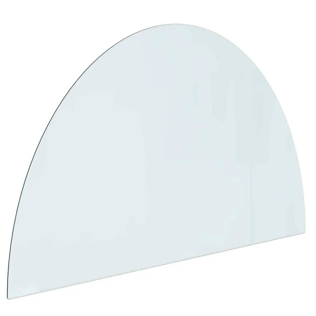 Fireplace Hearth Protector Transparent 1000 x 600 mm Heat-Resistant Tempered Glass