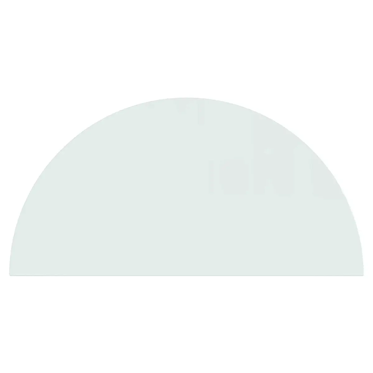 Fireplace Hearth Pad Transparent 1200 x 600 mm Heat Resistant Tempered Glass Floor Protection