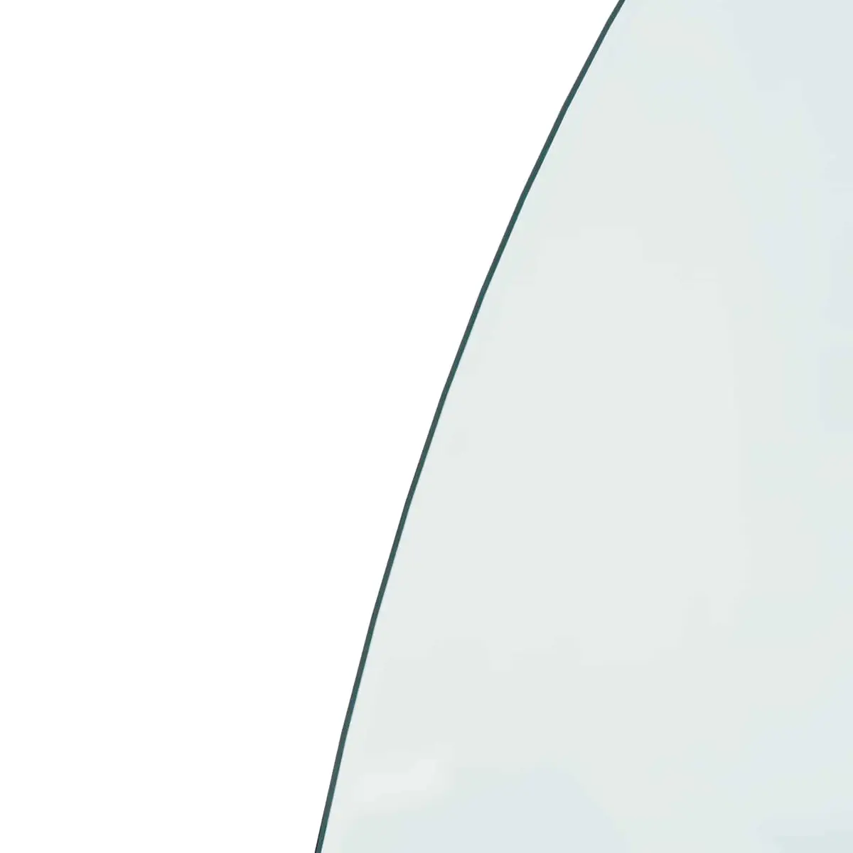 Fireplace Hearth Pad Transparent 800 x 600 mm Heat Resistant Tempered Glass