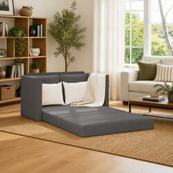 Compact Grey Floor Sofa Bed, Perfect for You