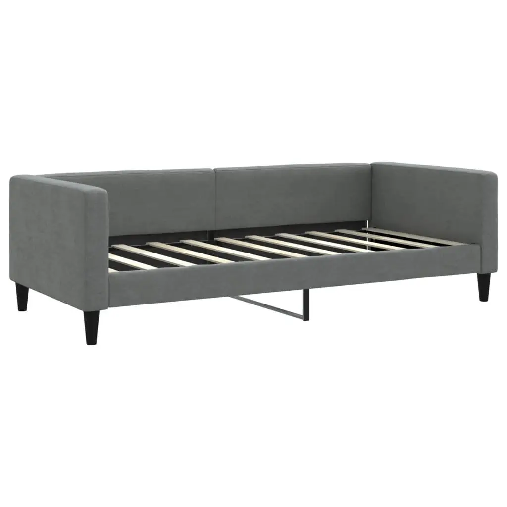 Grey Fabric Day Bed 90x190 cm for Comfort