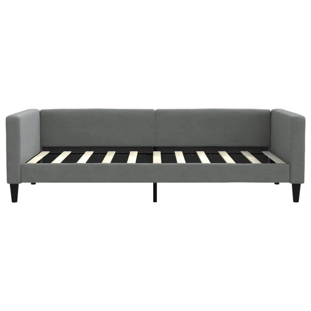 Grey Fabric Day Bed 90x190 cm for Comfort