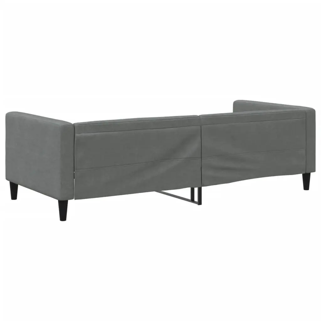 Grey Fabric Day Bed 90x190 cm for Comfort