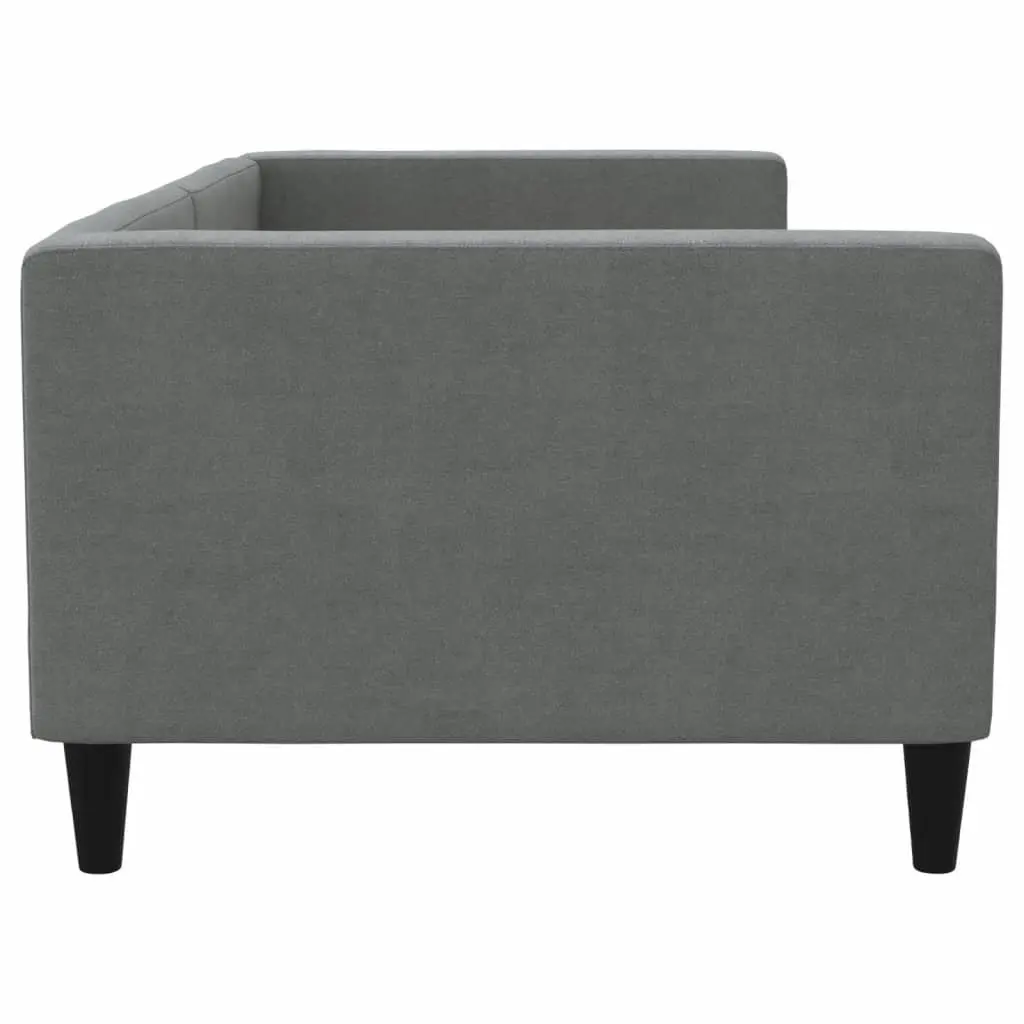 Grey Fabric Day Bed 90x190 cm for Comfort