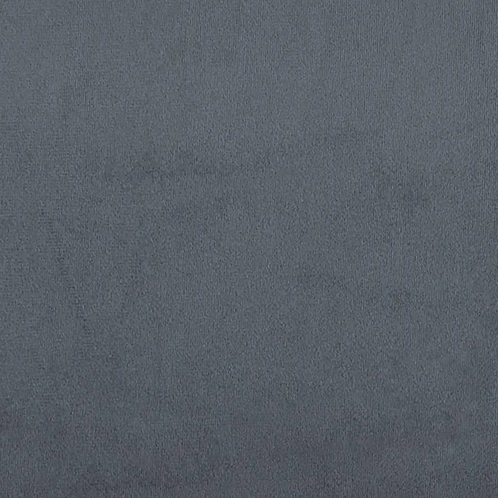Day Bed Sofa Bed Frame Velvet Grey 90x190 cm Sleeping Couch Guest Furniture
