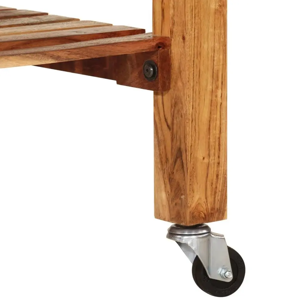 Kitchen Trolley 55x55x89cm with Storage and Towel Rack
