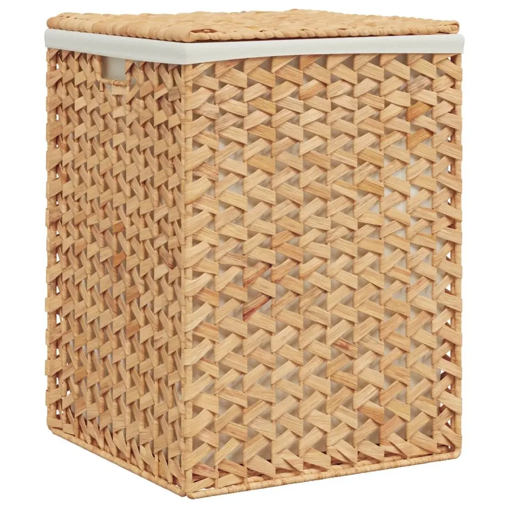 Laundry Baskets Brown 2 pcs Foldable with Lid and Handle