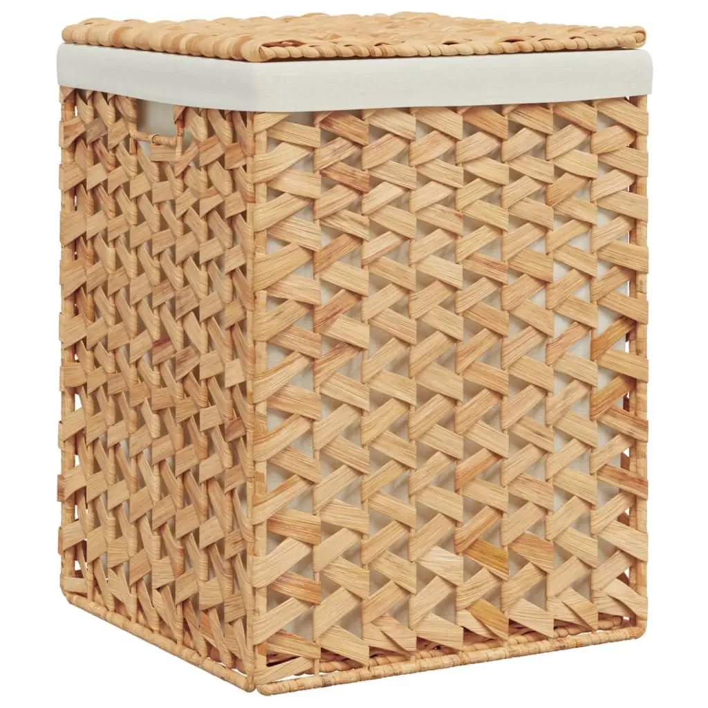 Laundry Baskets Brown 2 pcs Foldable with Lid and Handle