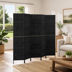 5-Panel Room Divider in Black