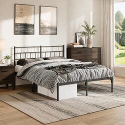 Sturdy Metal Bed Frame: Short and Sweet