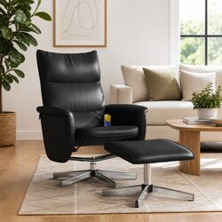 Efficient Massage Recliner Chair with Footstool Included