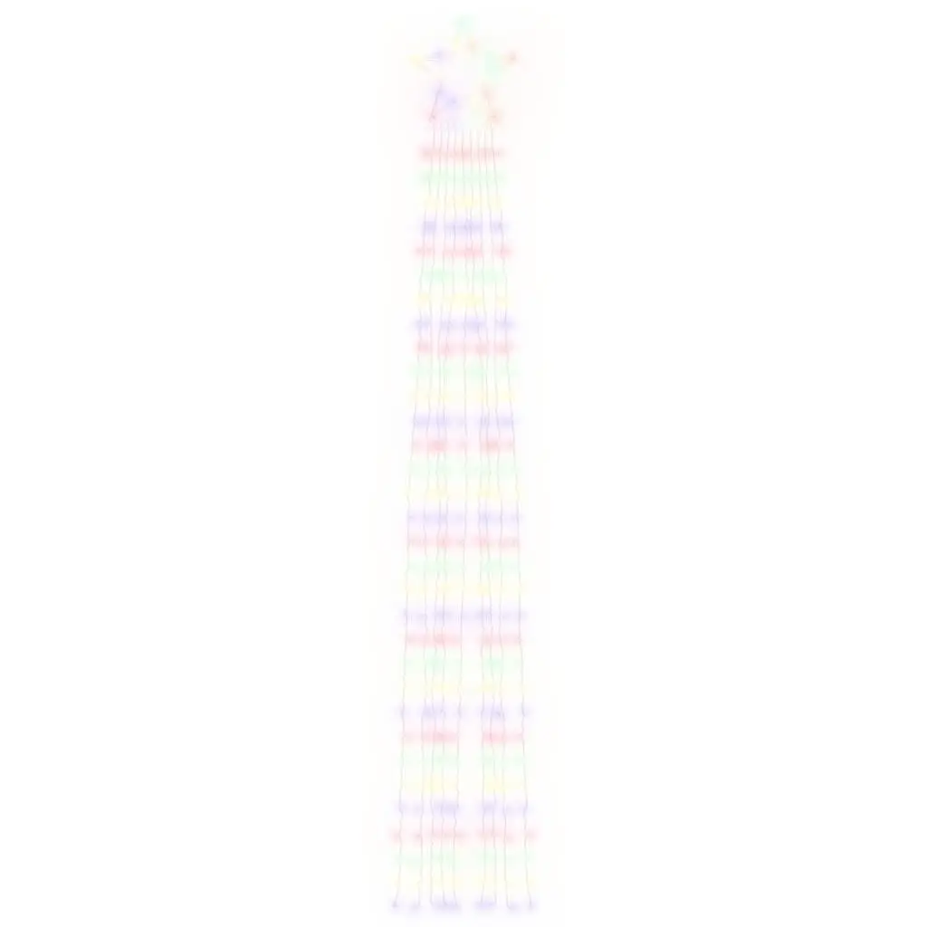Christmas Tree Light Multicolour 375cm 320 LEDs 8 Modes IP44 Waterproof String