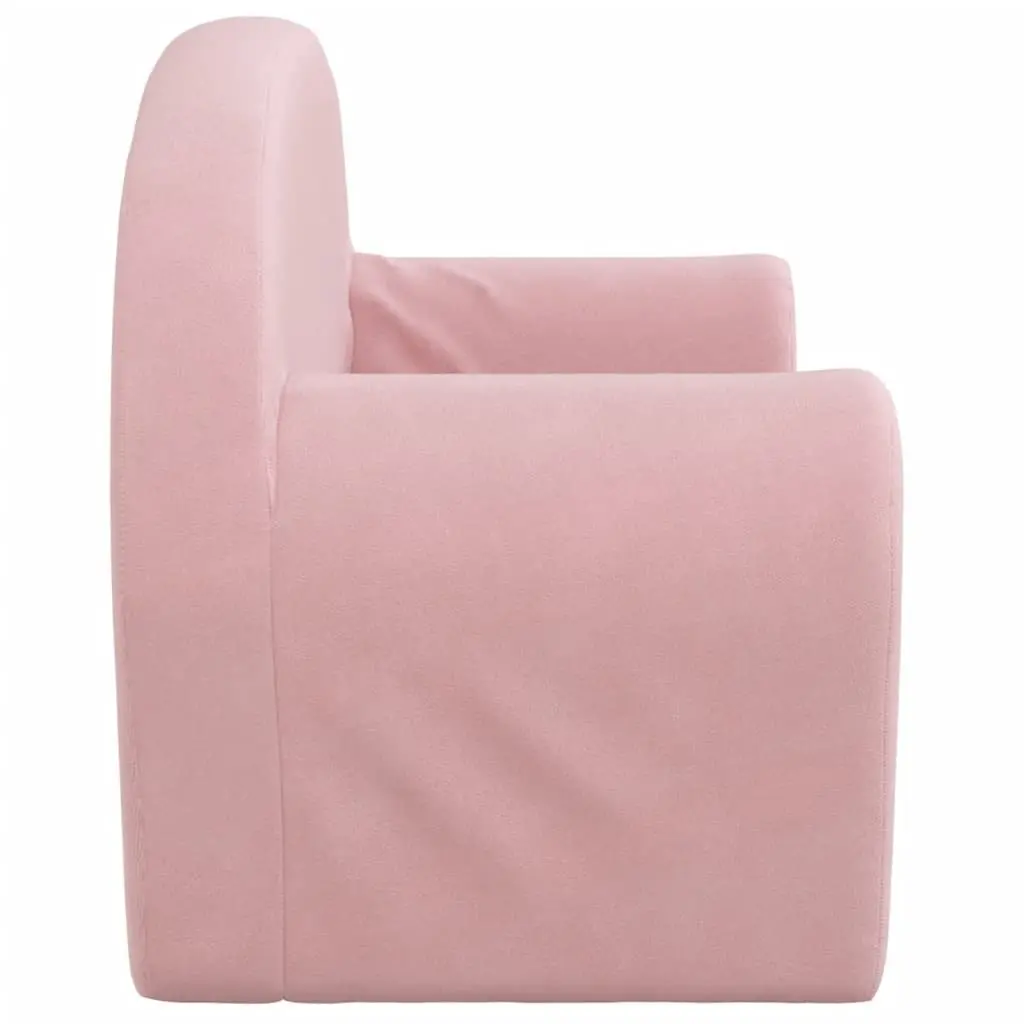 Kids Sofa Bed 2-Seater Soft Plush Convertible Armchair Folding Children Couch