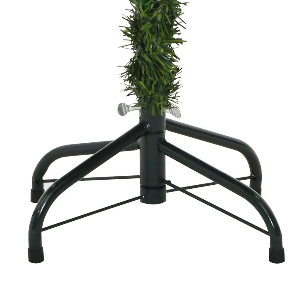 Artificial Christmas Tree Green 120cm Hinged Branch Construction with Cones Berries