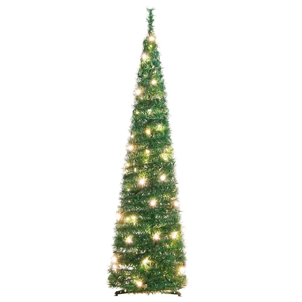 Artificial Christmas Tree Green 120cm 50 LEDs 8 Lighting Modes