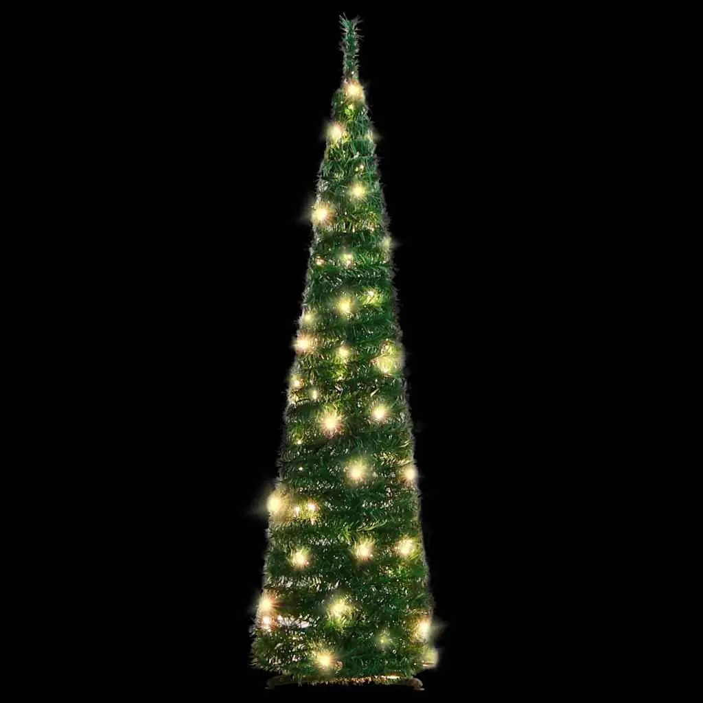 Artificial Christmas Tree Green 120cm 50 LEDs 8 Lighting Modes