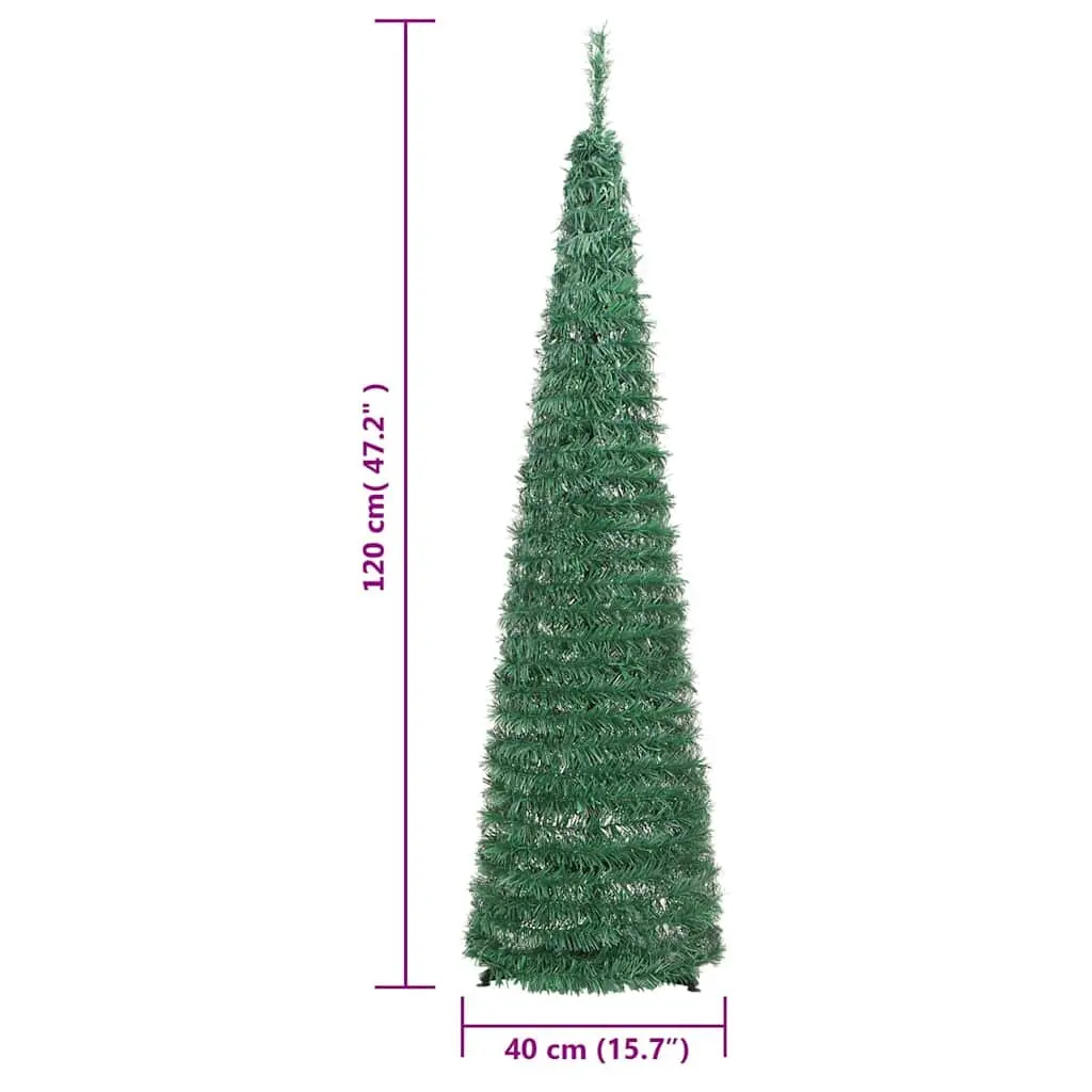 Artificial Christmas Tree Green 120cm 50 LEDs 8 Lighting Modes