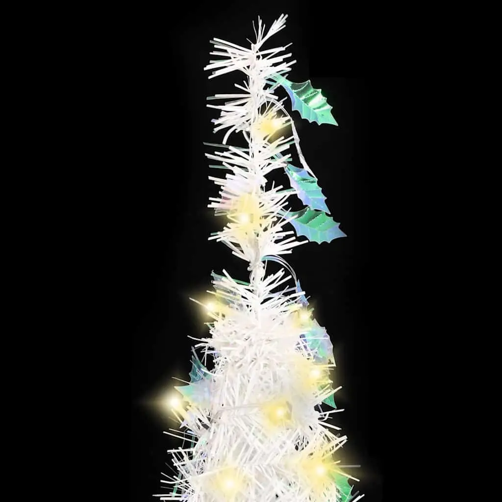 Artificial Christmas Tree White 120cm 50 LEDs 8 Lighting Modes