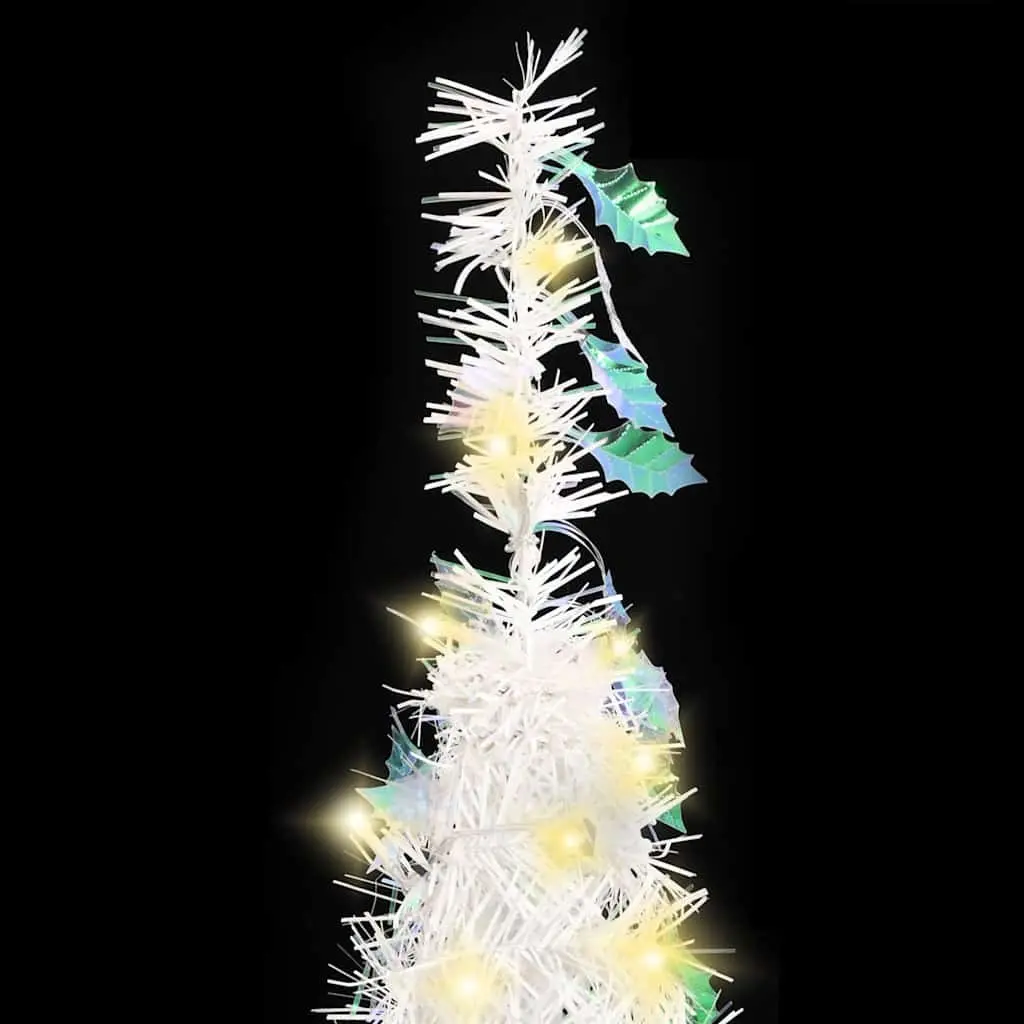 Artificial Christmas Tree White 180cm 150 LEDs 8 Lighting Modes