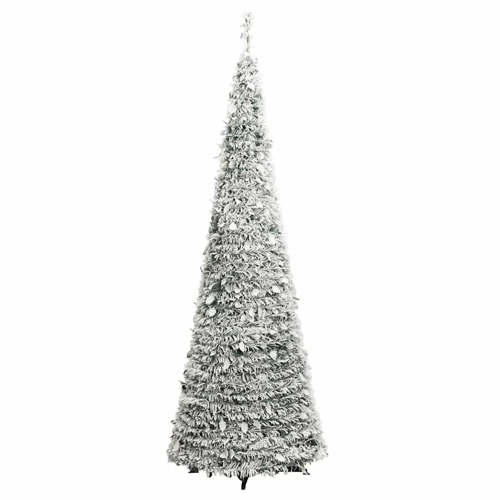 Artificial Christmas Tree White 120cm Flocked Snow 50 LEDs 8 Modes