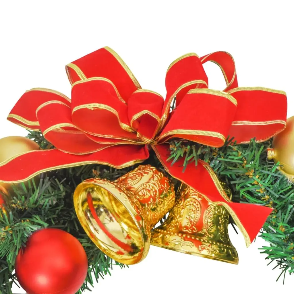 Christmas Wreath Green 30cm LED Lights Holiday Home Decoration