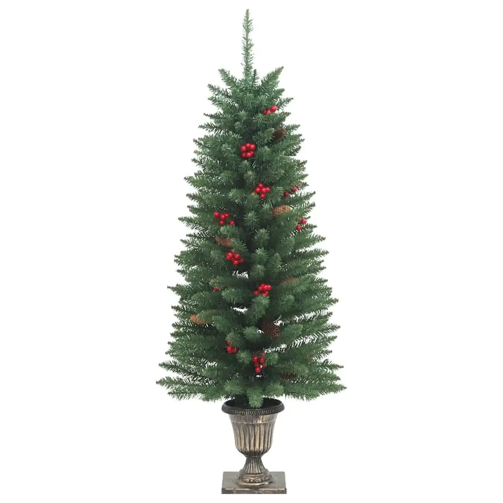 Artificial Christmas Trees Green 120cm LED Lighted 2 Piece Holiday Decoration