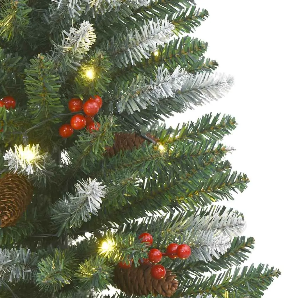 Artificial Christmas Tree Green 120cm with 100 LEDs and 8 Lighting Modes for Holiday Decoration