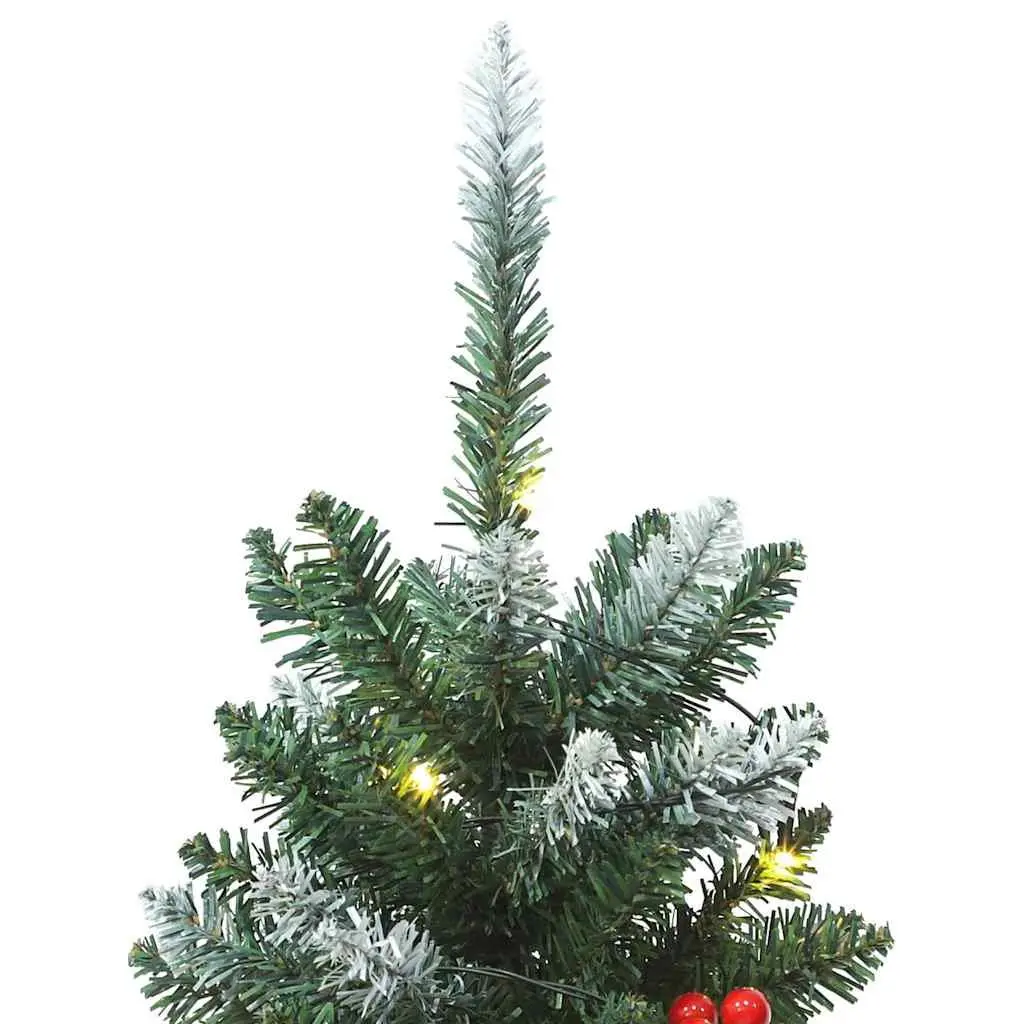 Artificial Christmas Tree Green 120cm with 100 LEDs and 8 Lighting Modes for Holiday Decoration