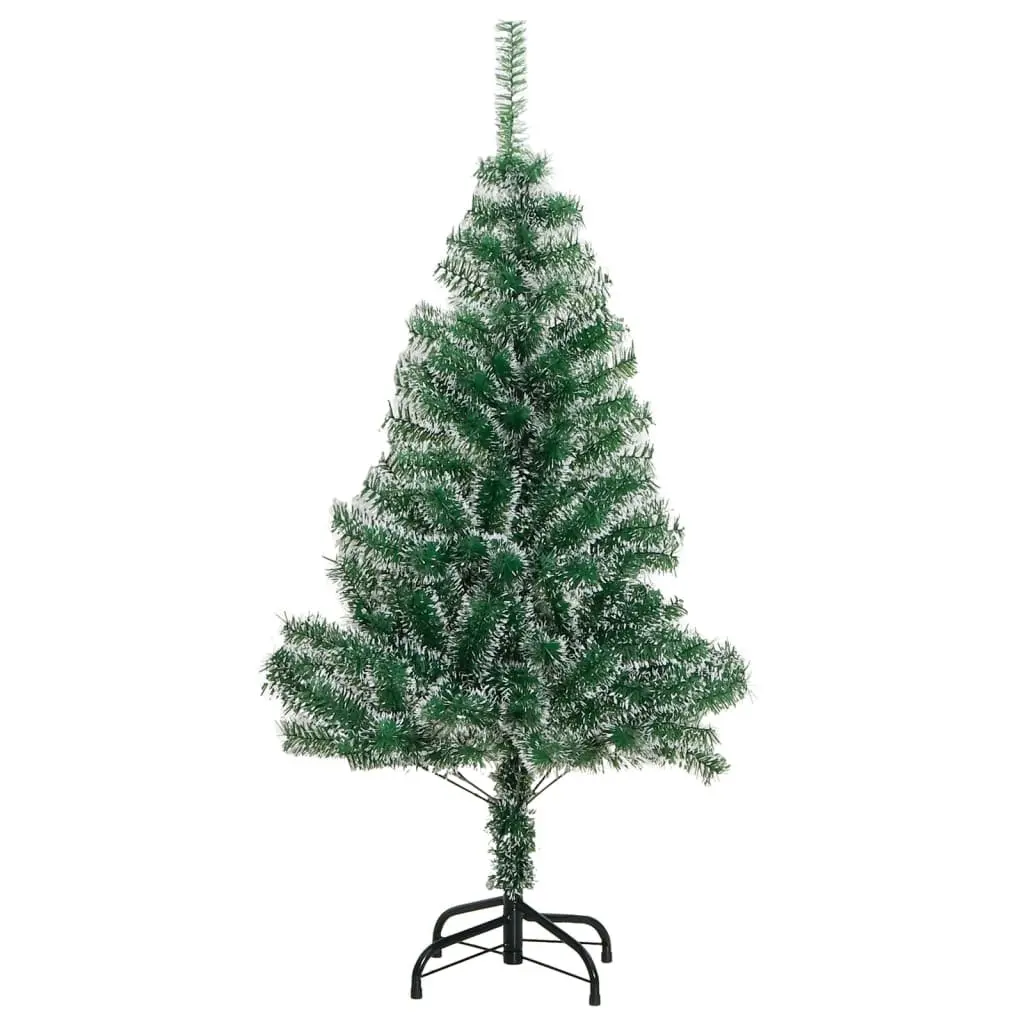 Artificial Christmas Tree 150cm Green Flocked Snow Lifelike Seasonal Holiday