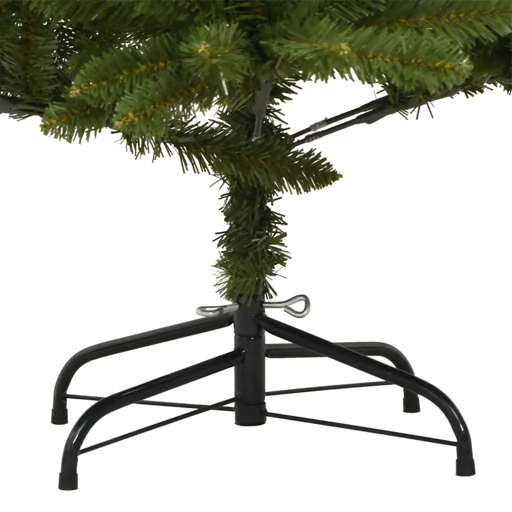 Artificial Christmas Tree Green 210cm Hinged Branch Construction